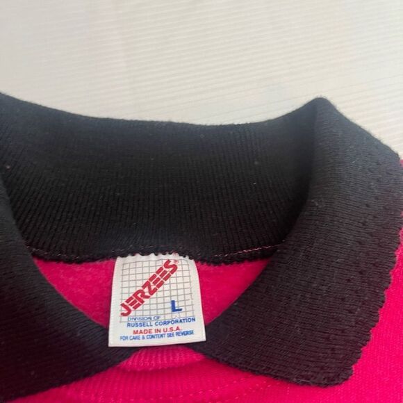 Jerzees Vintage 90s Granny Core Cottage Core Quilt Sweatshirt Size Large - Picture 5 of 9